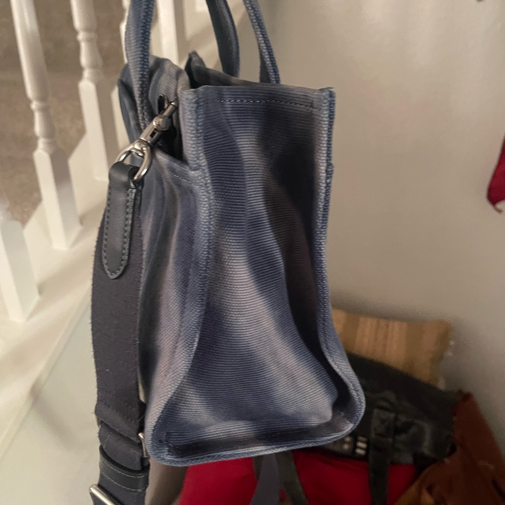 Coach Denim Blue Canvas Tote - Picture 2 of 11